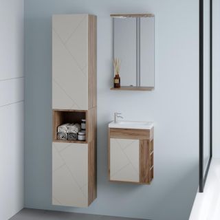 Тумба под раковину Бриклаер Кристалл 4627125416903 40 см латте